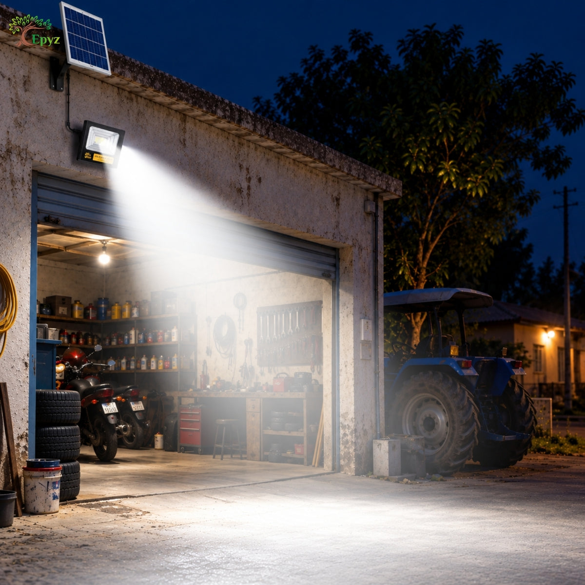 50 Watt Solar Flood Light (White Light)