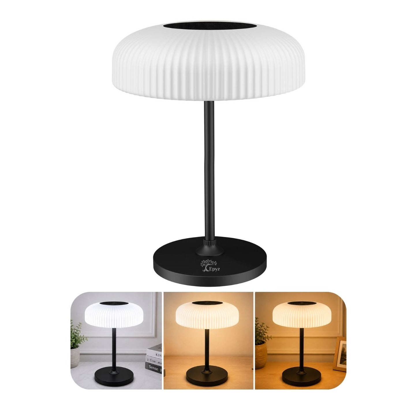 SOLAR LED TABLE LAMP TOUCH AND GESTURE CONTROL & 3 MODES
