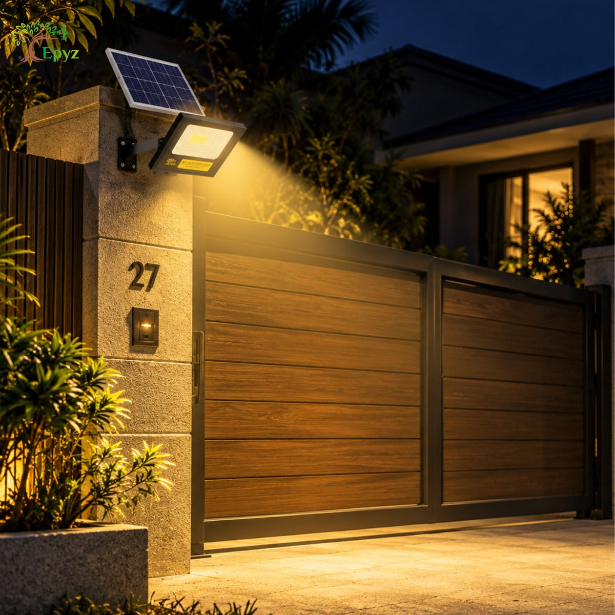 50 Watt Solar Flood Light (Warm Light)
