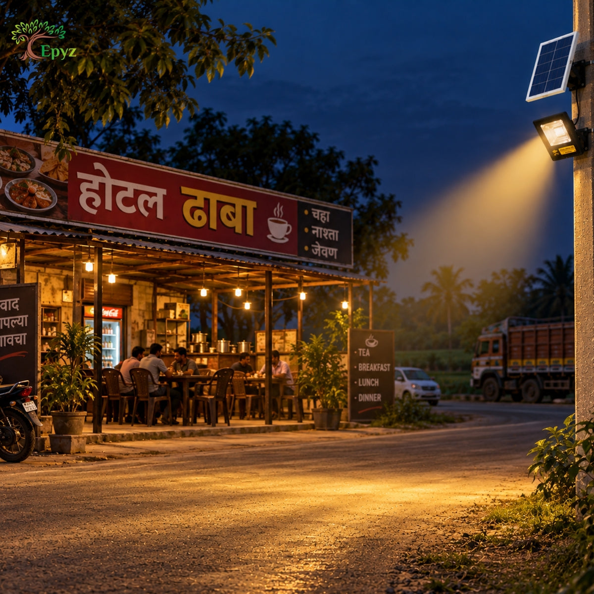 50 Watt Solar Flood Light (Warm Light)