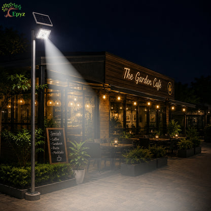 200 WATT SOLAR FLOOD LIGHT WITH MOTION SENSOR (63 LED)