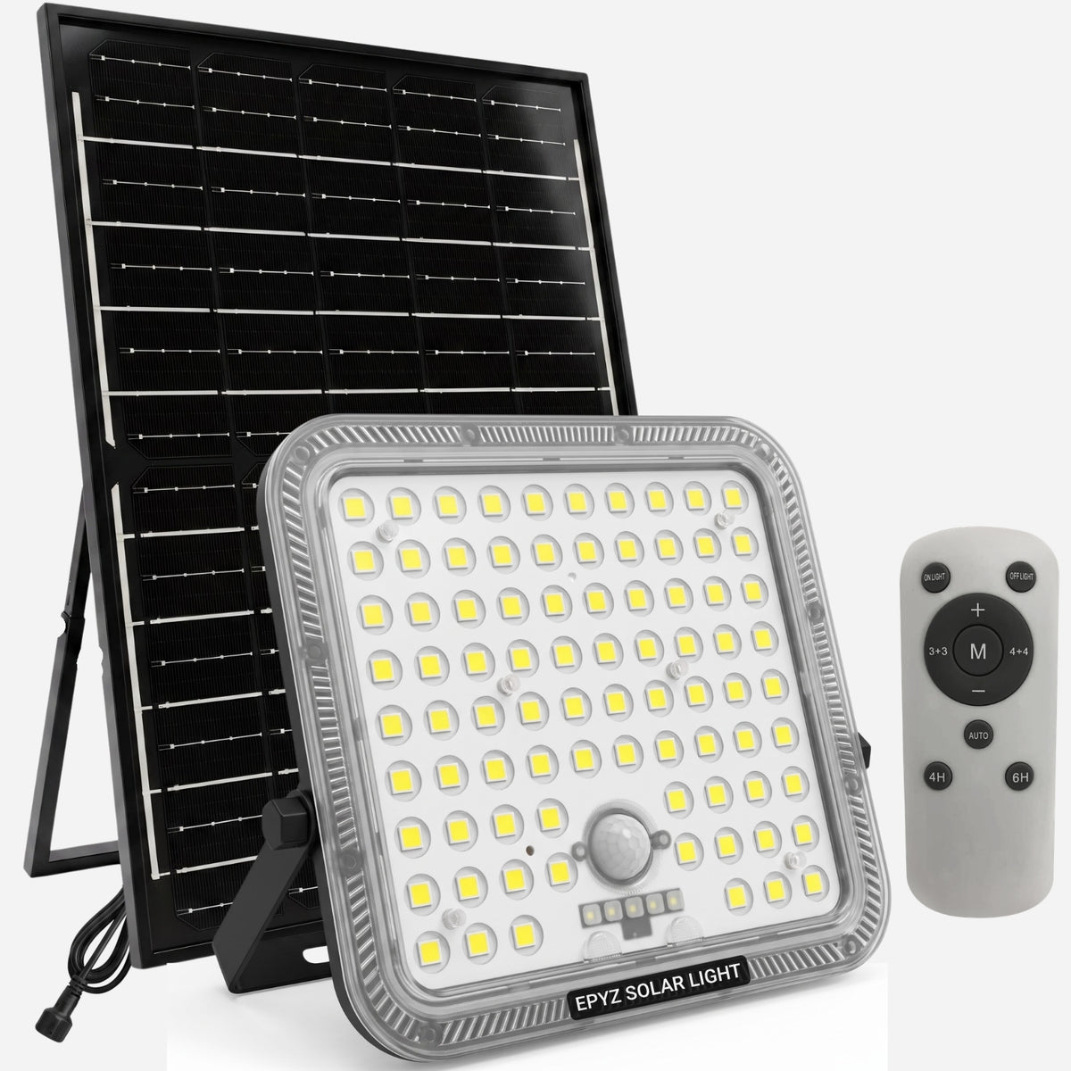 300 WATT SOLAR FLOOD LIGHT WITH MOTION SENSOR (82 LED)