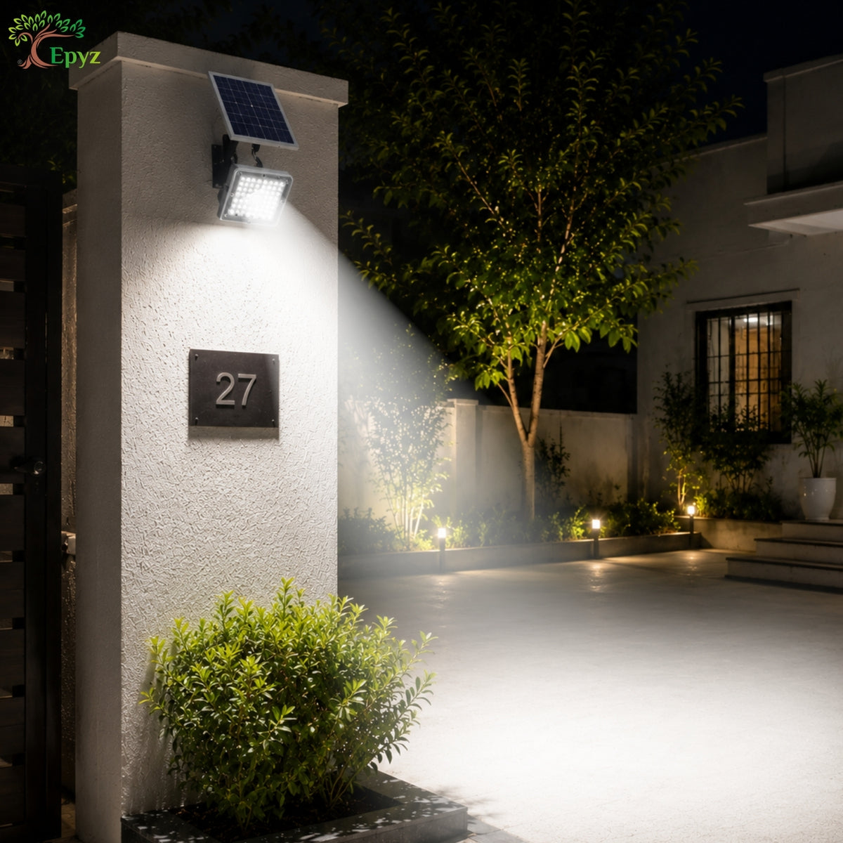 300 WATT SOLAR FLOOD LIGHT WITH MOTION SENSOR (82 LED)