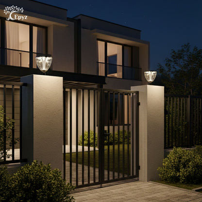 Solar Pillar Lights | Outdoor Modern Pillar Lights 72Led