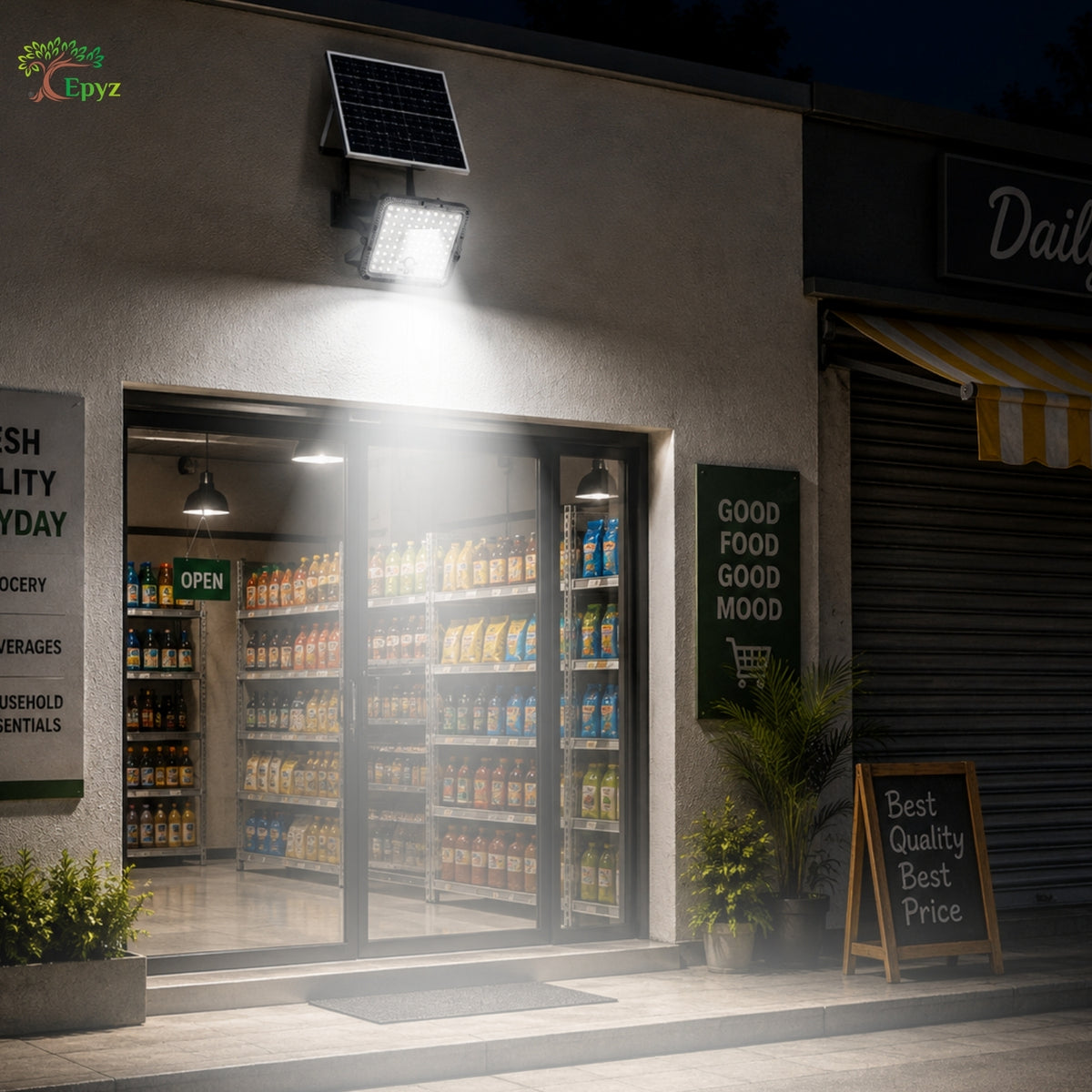 300 WATT SOLAR FLOOD LIGHT WITH MOTION SENSOR (82 LED)