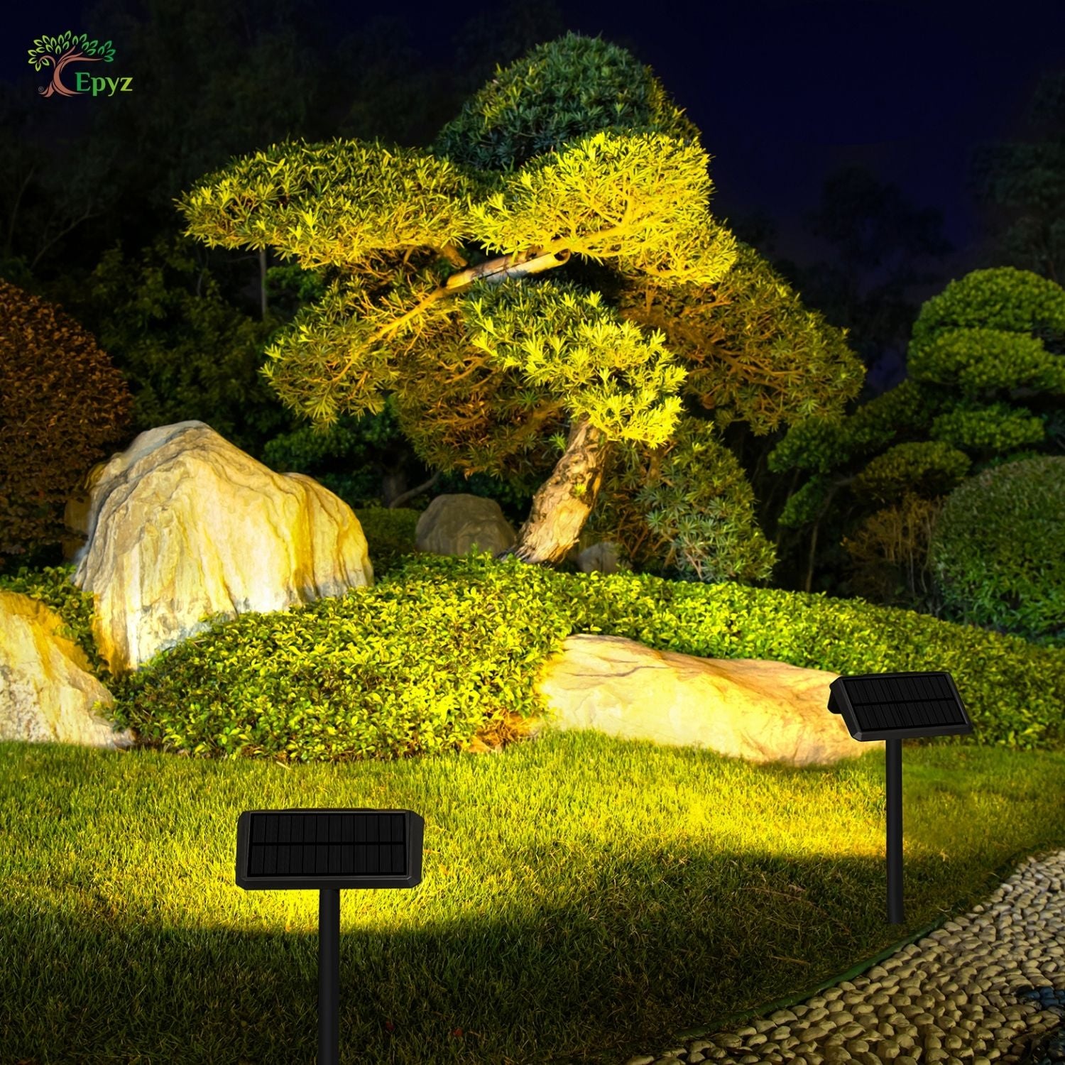 SOLAR SPOT LIGHT 30 LED (WARM & WHITE COLOUR)