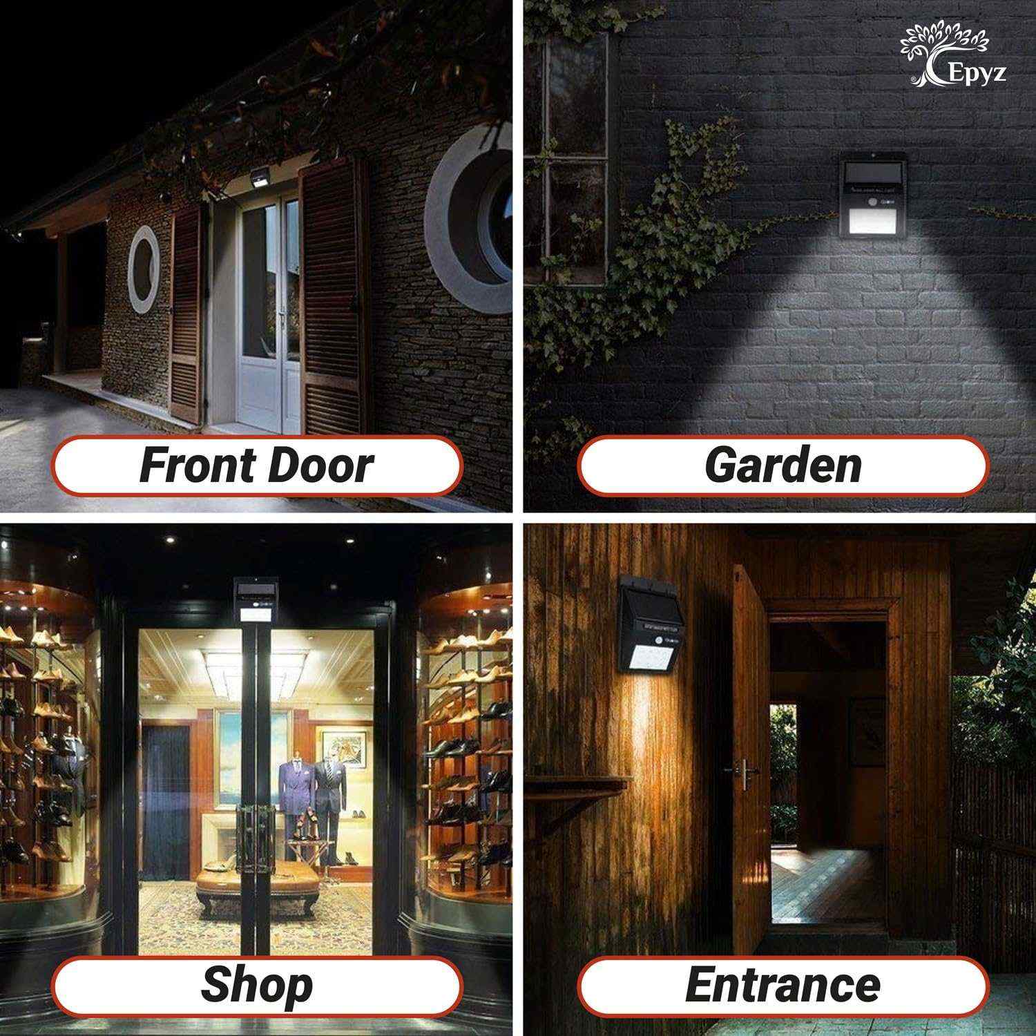 SOLAR MOTION SENSOR WALL LIGHT 20 LED