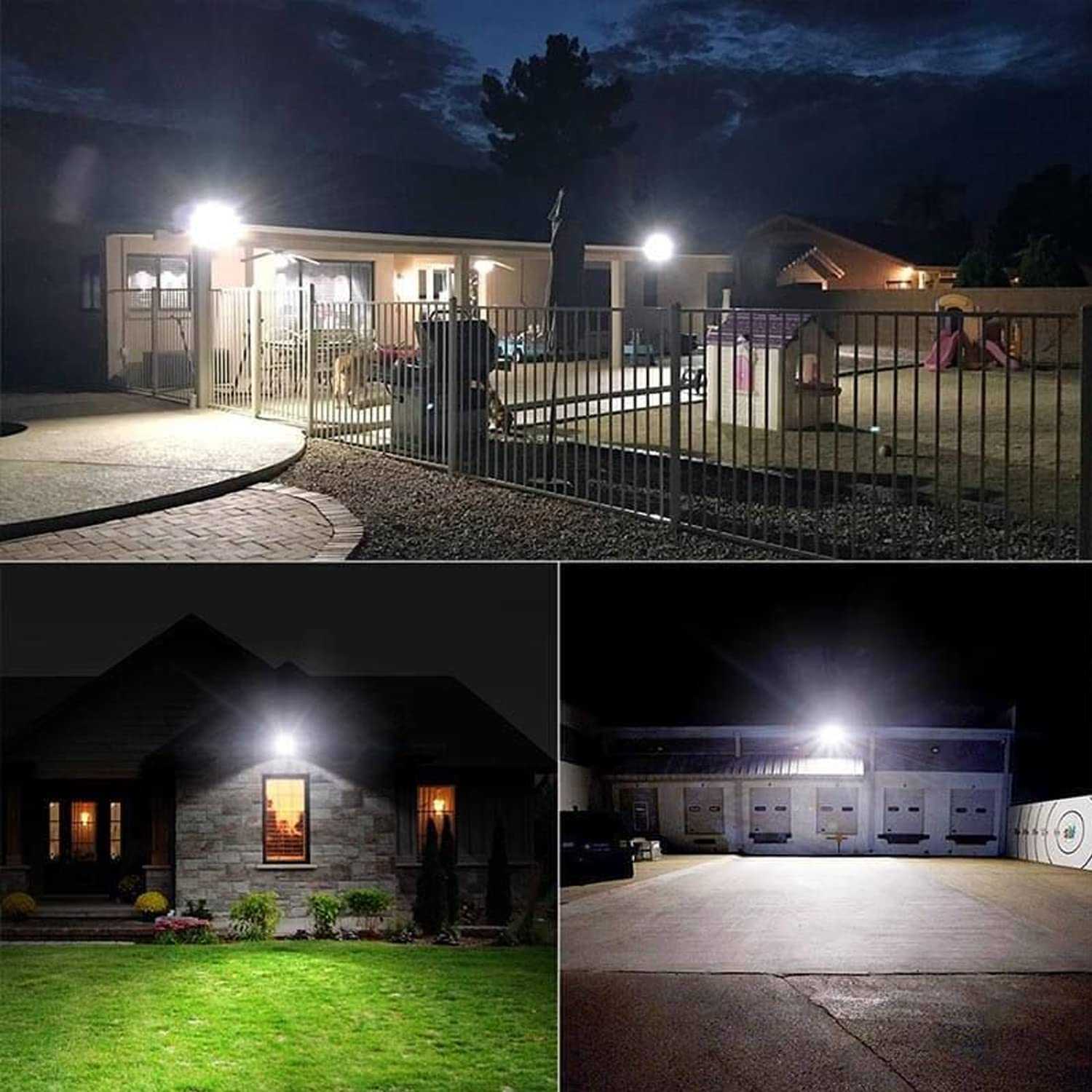 Epyz 100Watt Solar Flood Light Outdoor Waterproof with Remote Control for Home Garden Wall Compound Entrance LED Lamp [ Pack of 1, Cold White ] [ 6000mAh, 281LED ]