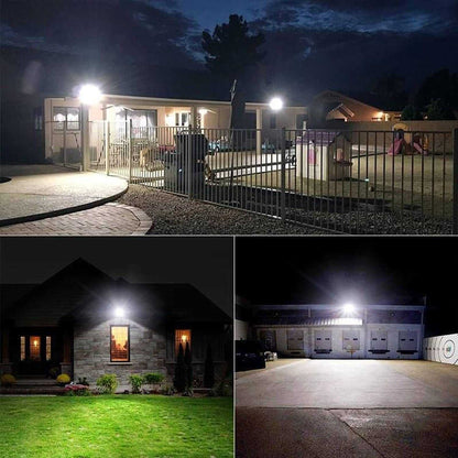 Epyz 100Watt Solar Flood Light Outdoor Waterproof with Remote Control for Home Garden Wall Compound Entrance LED Lamp [ Pack of 1, Cold White ] [ 6000mAh, 281LED ]