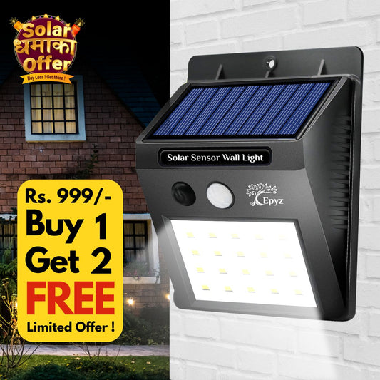 Solar 20 LED Motion Sensor Light (Buy 1 Get 2 Free !)