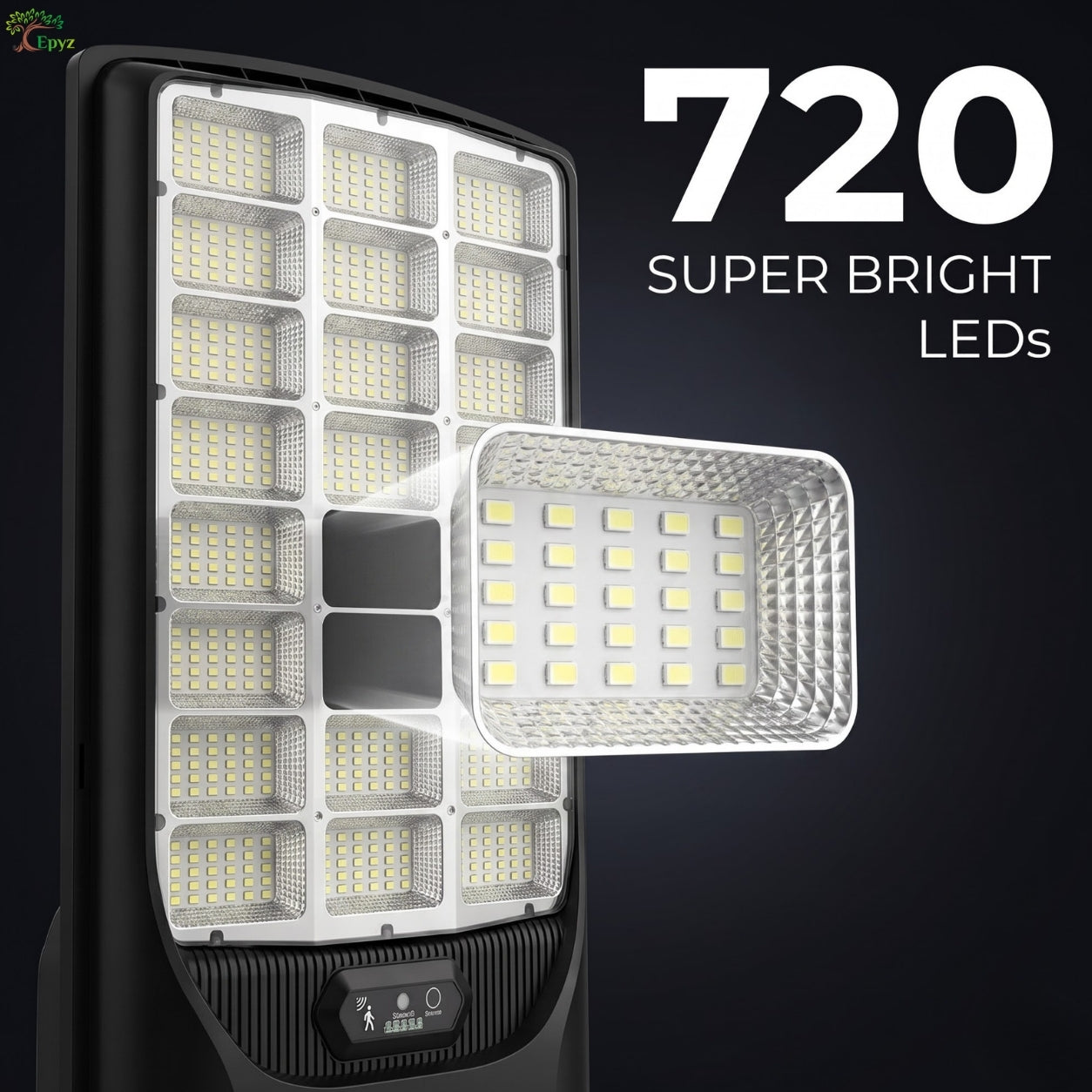 600 WATT SOLAR STREET LIGHT WITH (720 LEDS)