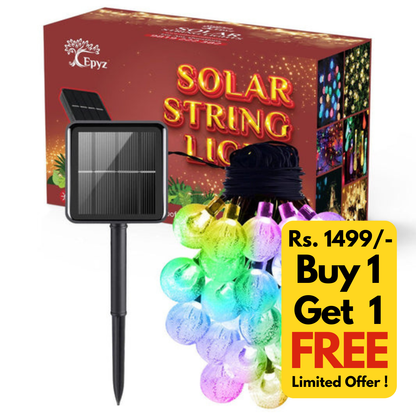 Solar Crystal Ball String Multicolour Light- Epyz( Buy 1 Get 1 Free ! )