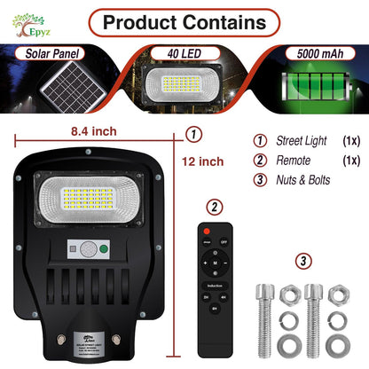 50 Watt Solar Street Light | Solar Street Light Without Pole