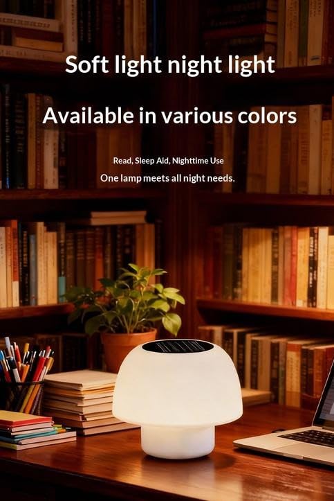 SOLAR TABLE LAMP (WARM WHITE AND RGB LED)