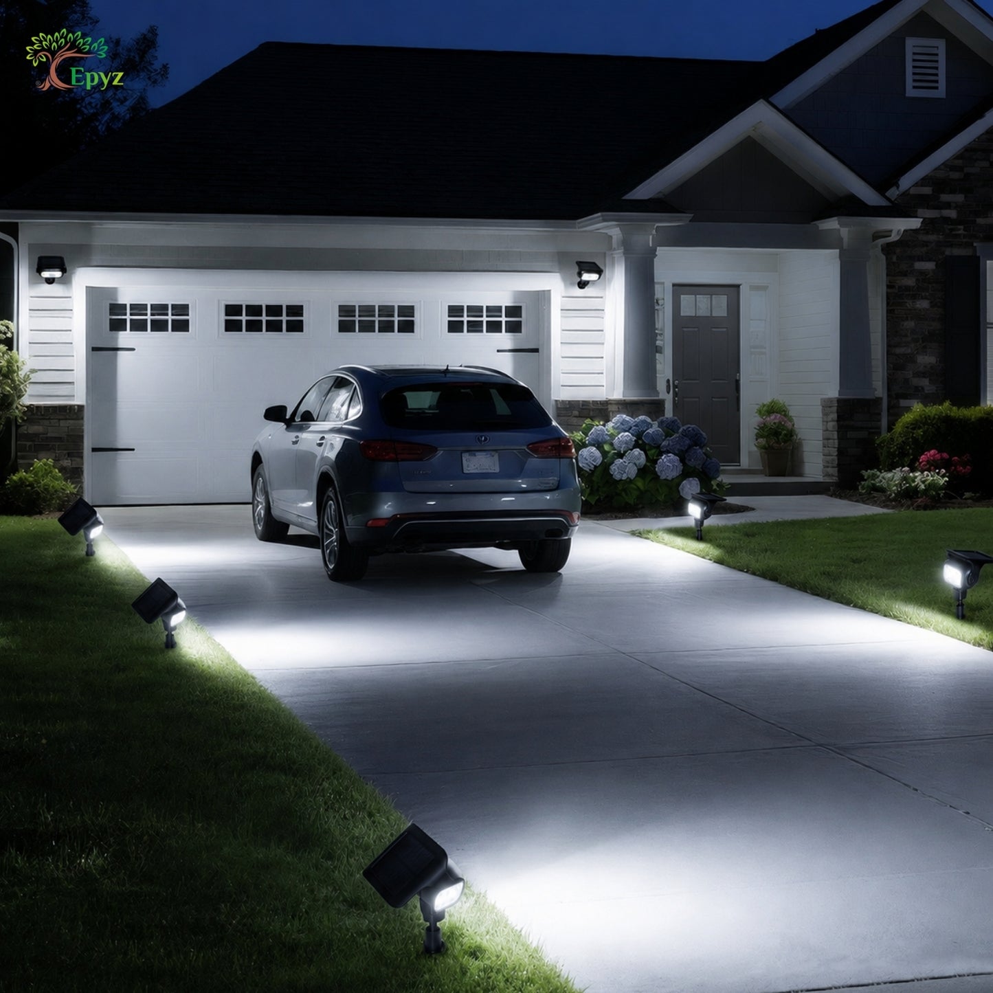 SOLAR SPOT LIGHT FOR PATHWAY & GARDEN (WARM & WHITE COLOUR)