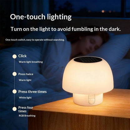 SOLAR TABLE LAMP (WARM WHITE AND RGB LED)