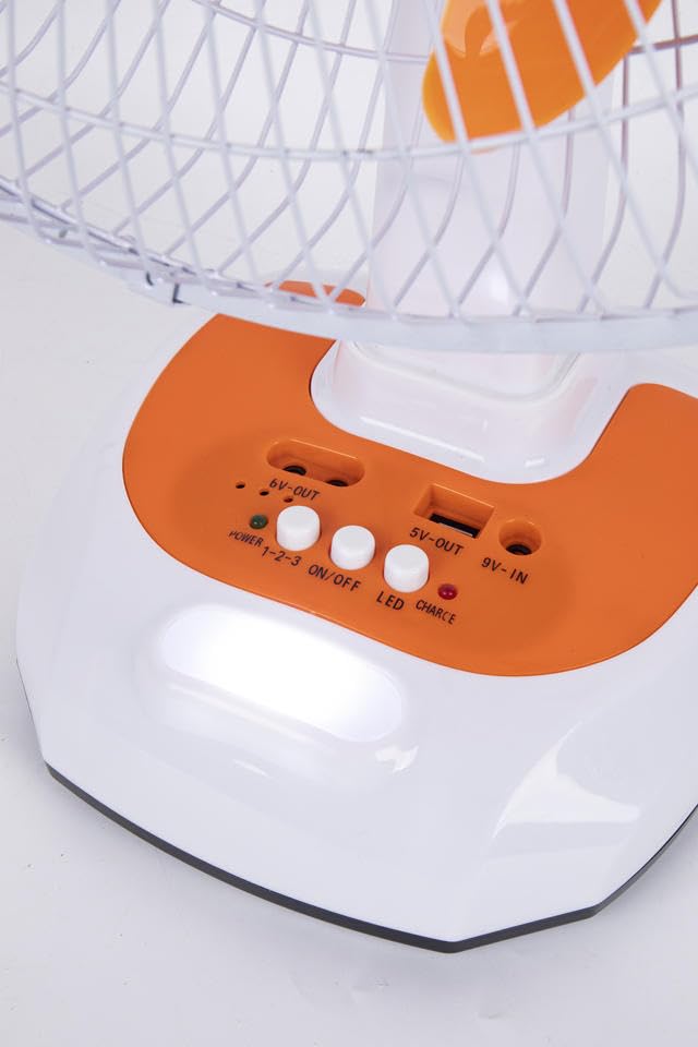 SOLAR POWERED RECHARGEABLE FAN 16 INCH ( TABLE FAN )