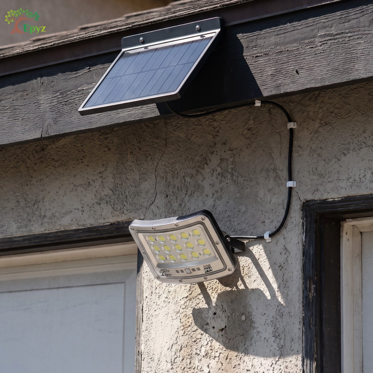 50W SOLAR FLOOD LIGHT WITH OPTICAL LENS LED