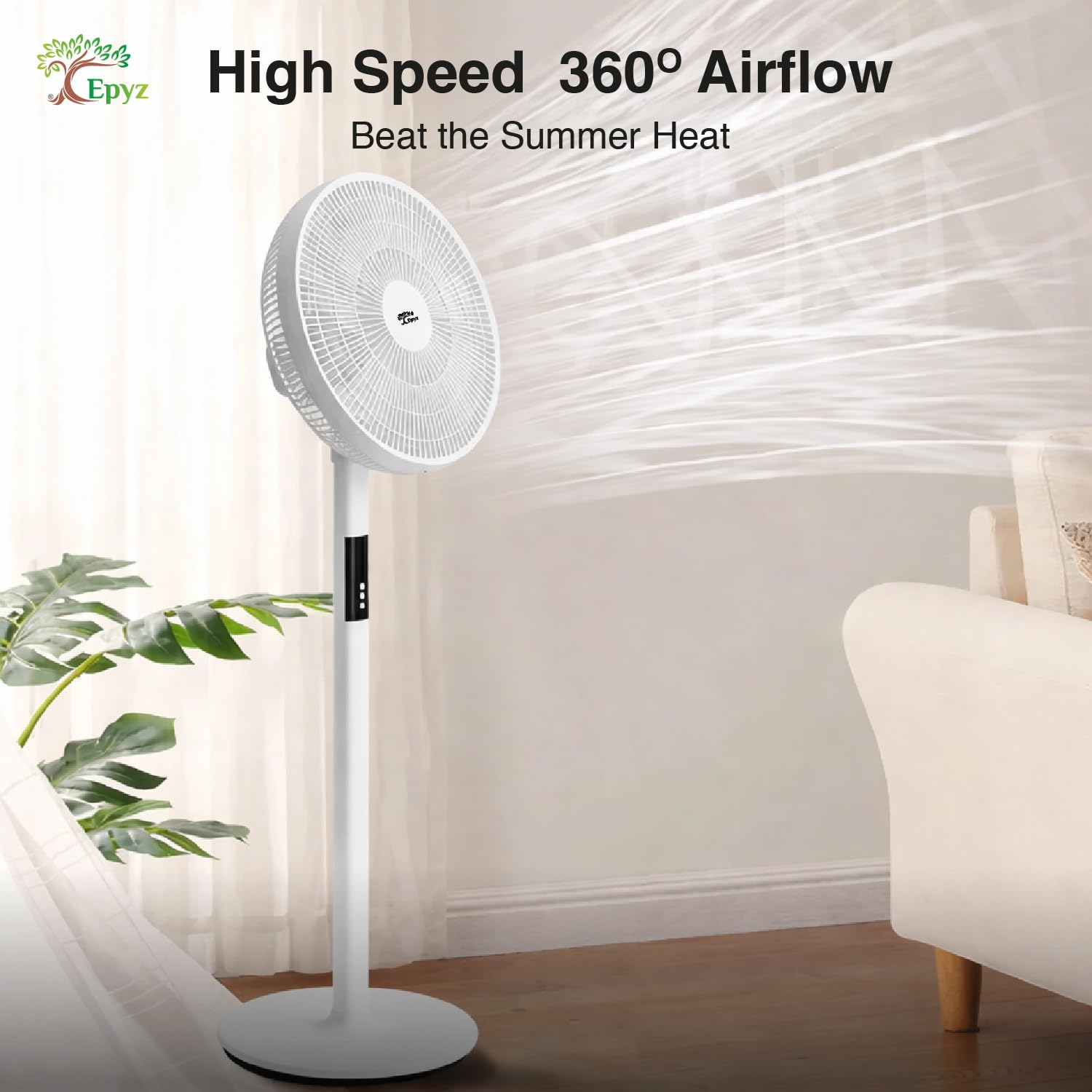 Solar portable fan