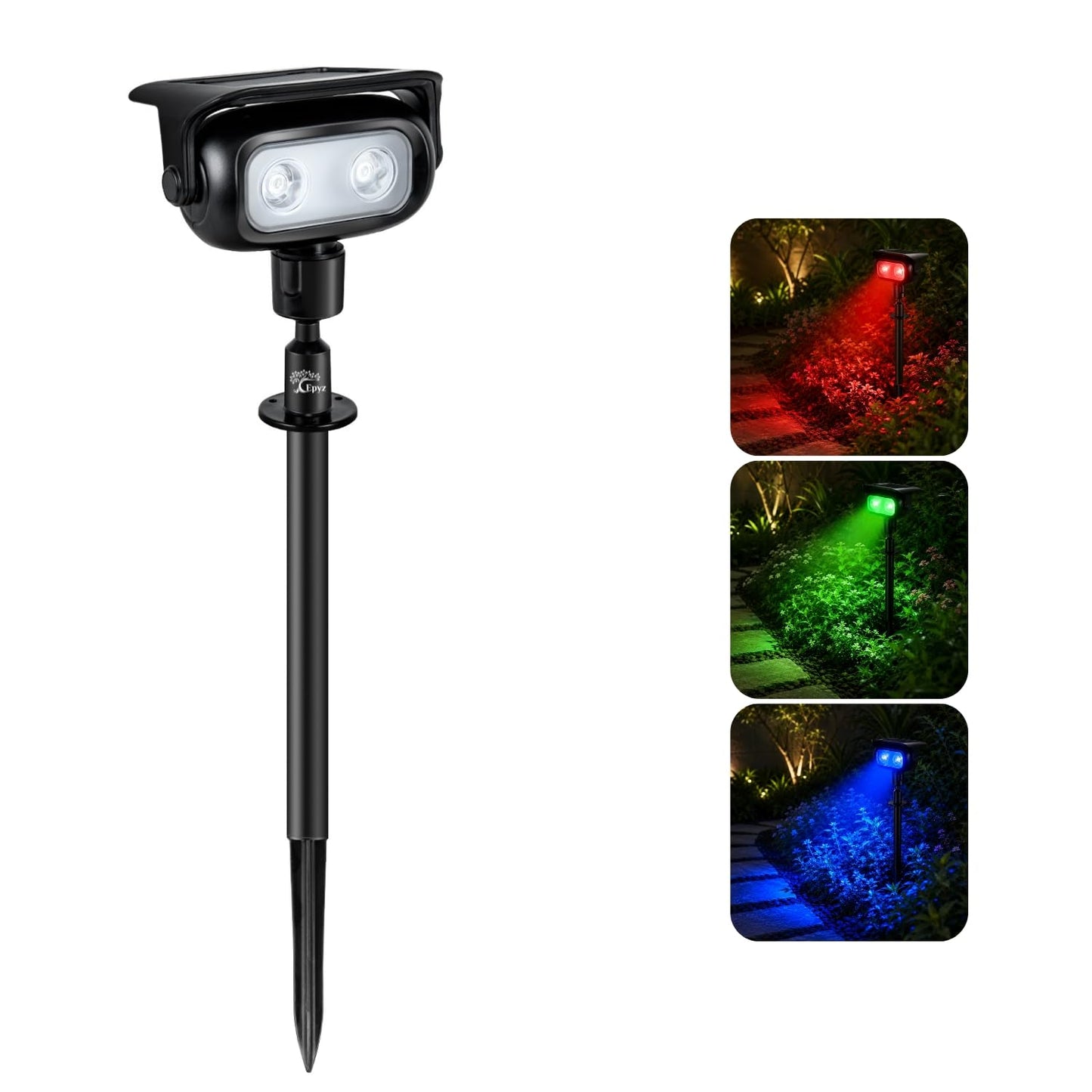 SOLAR SPOT LIGHT MULTICOLOR FOR PATHWAY & GARDEN