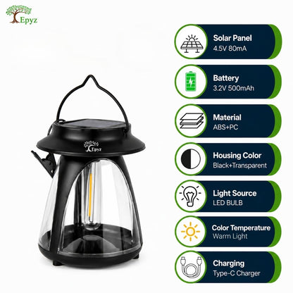 SOLAR STAKE LIGHT WARM YELLOW FOR GARDEN PATHWAY