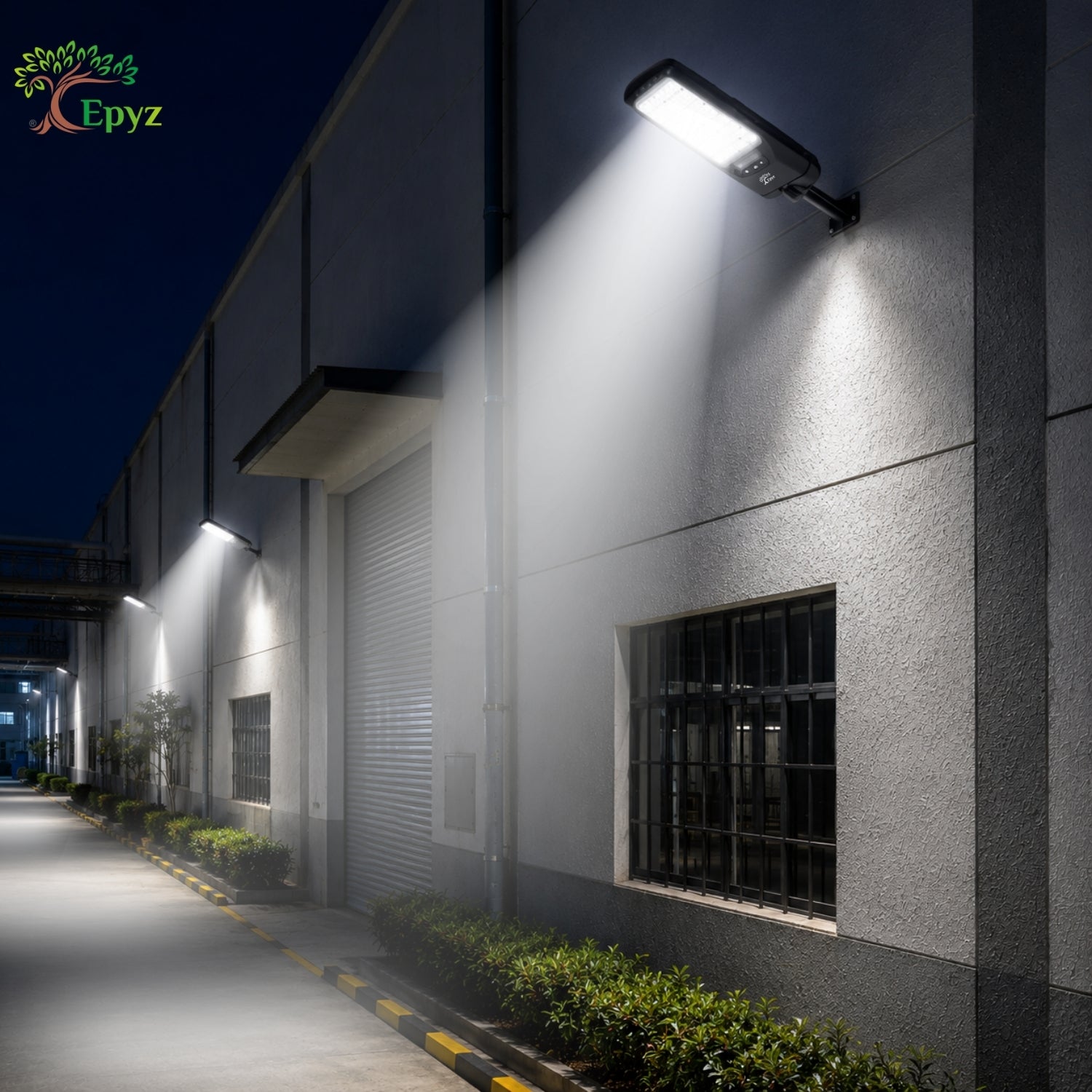 100 WATT SOLAR STREET LIGHT WITH OPTICAL LENS & (110 LED)