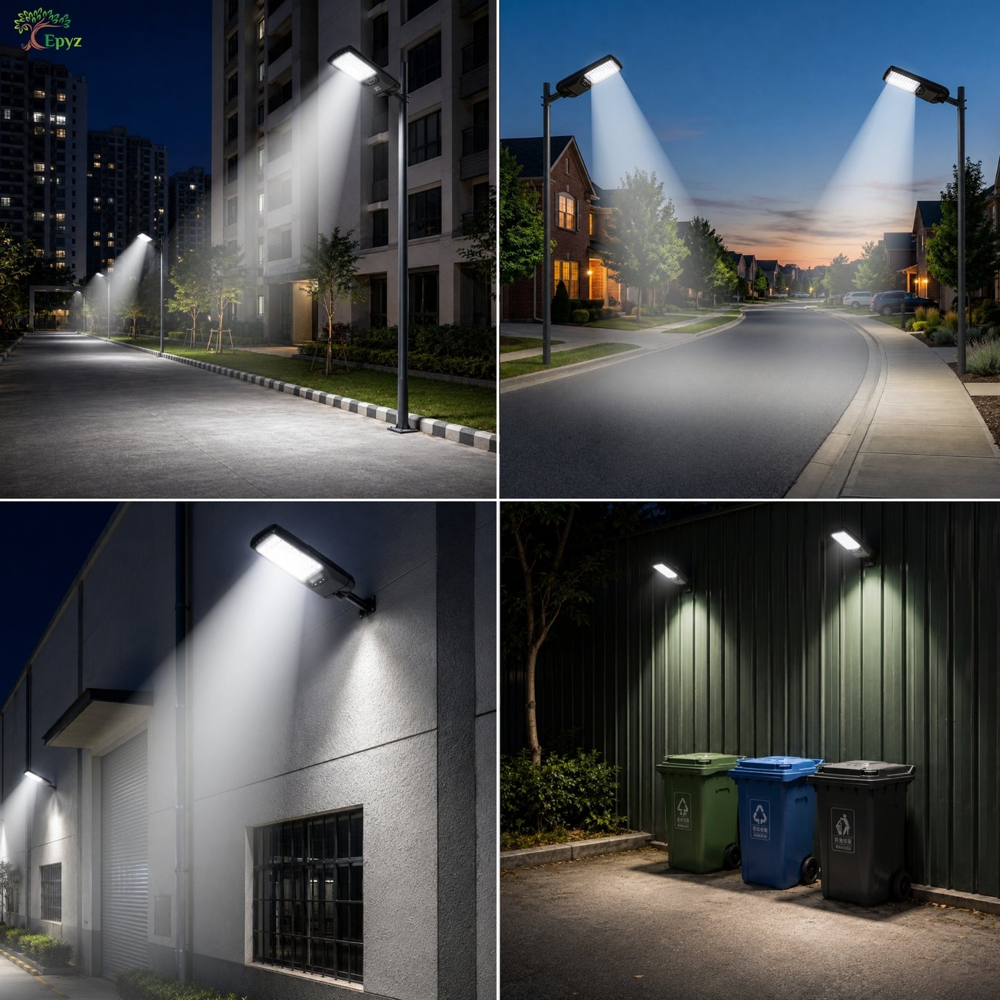 100 WATT SOLAR STREET LIGHT WITH OPTICAL LENS & (110 LED)