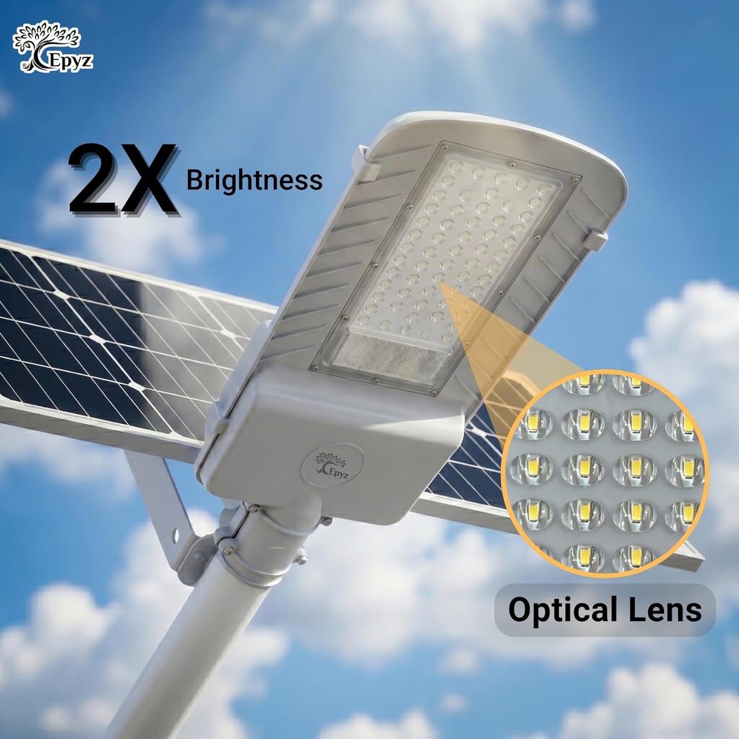 500 WATT SEMI-INTEGRATED SOLAR STREET LIGHT WITH ALUMINIUM BODY ( 61 LED )