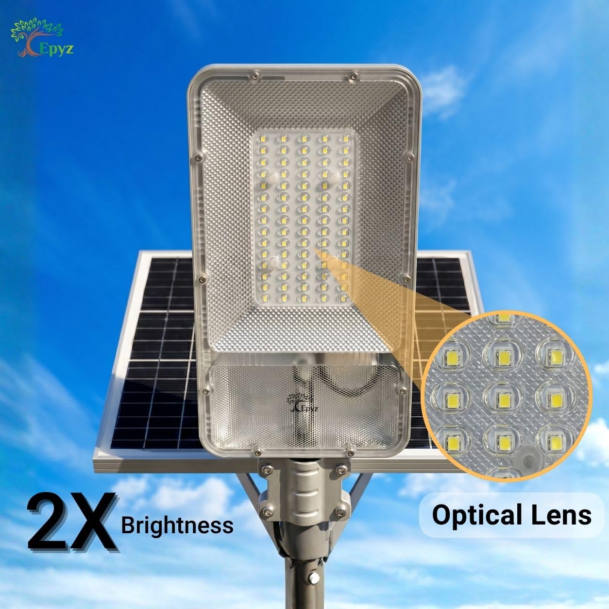 300 WATT SEMI-INTEGRATED SOLAR STREET LIGHT WITH ALUMINIUM BODY (80 LED)