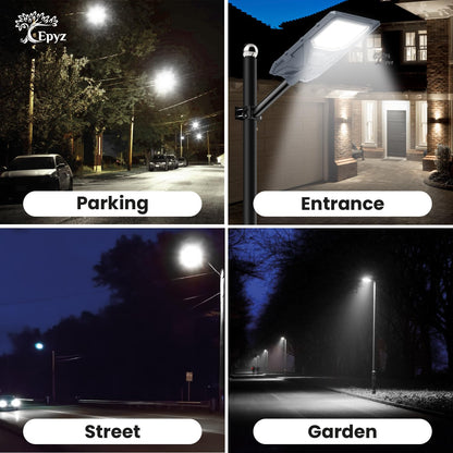 200 WATT SOLAR STREET LIGHT WITH MOTION SENSOR