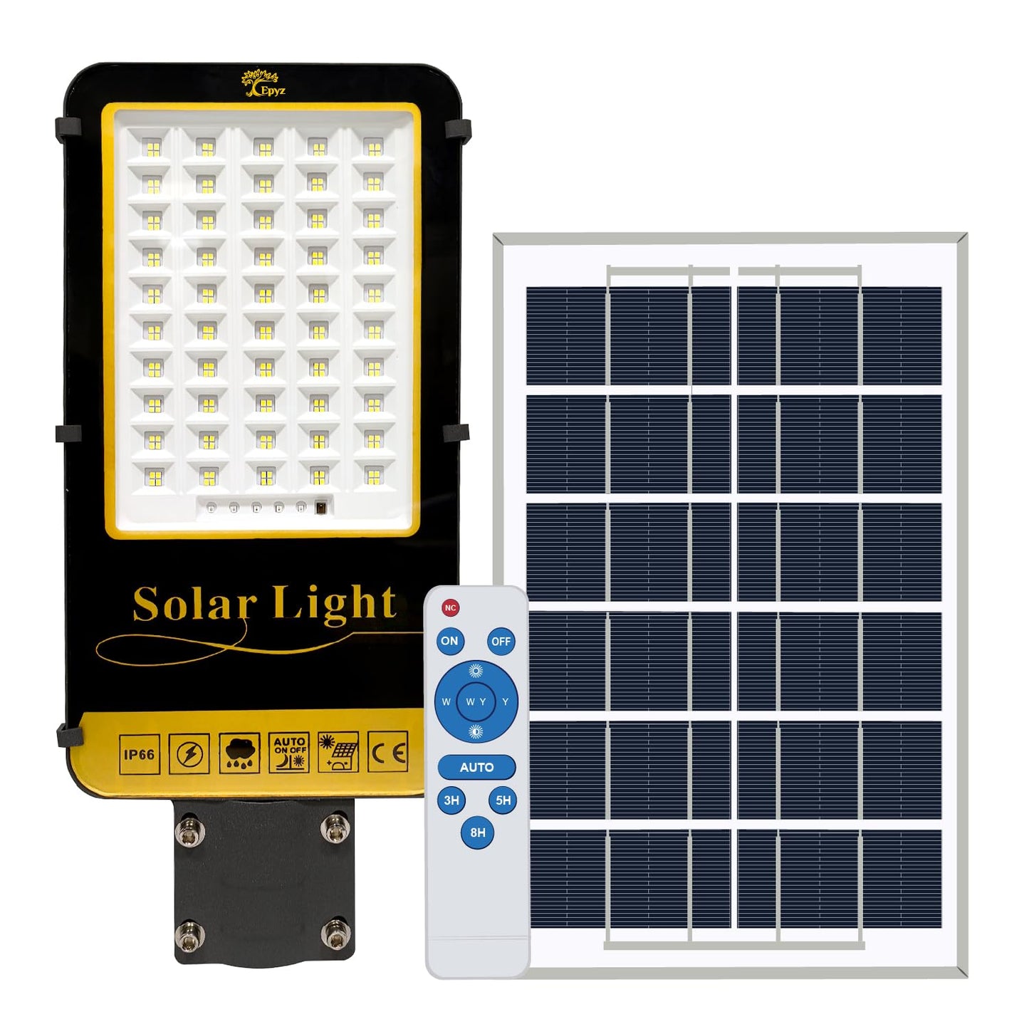100 WATT SEMI-INTEGRATED SOLAR STREET LIGHT ALUMINIUM BODY