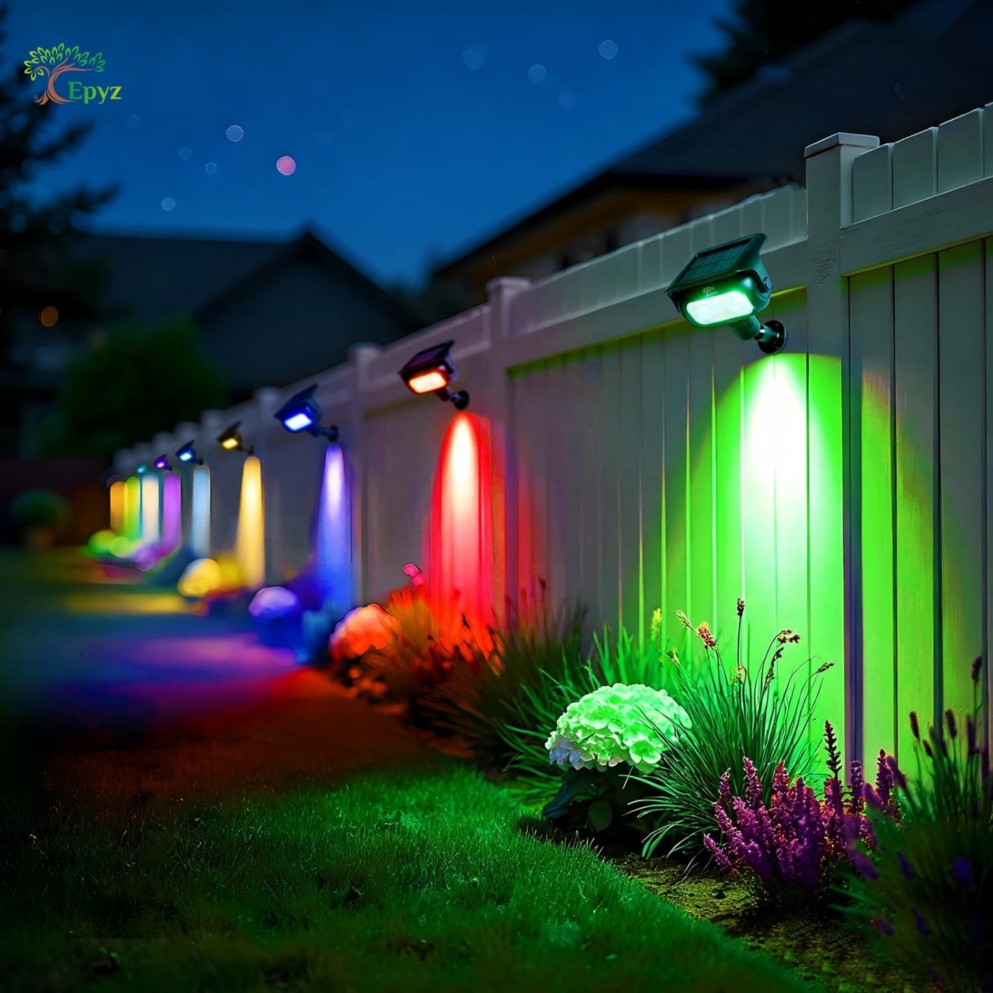 SOLAR SPOT LIGHT MULTICOLOR FOR PATHWAY & GARDEN