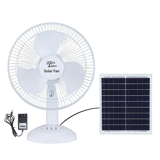 Solar Rechargeable 12 Inch Fan