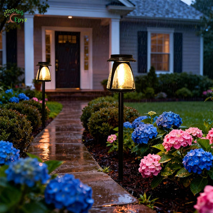 SOLAR STAKE LIGHT WARM YELLOW FOR GARDEN PATHWAY