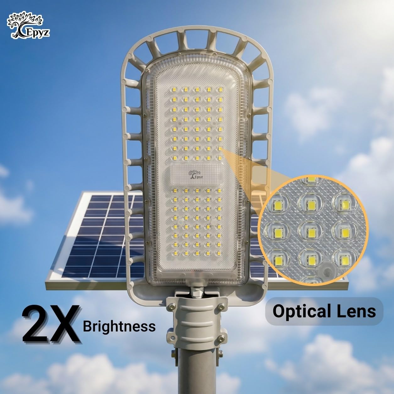 200 WATT SEMI-INTEGRATED SOLAR STREET LIGHT WITH ALUMINIUM BODY