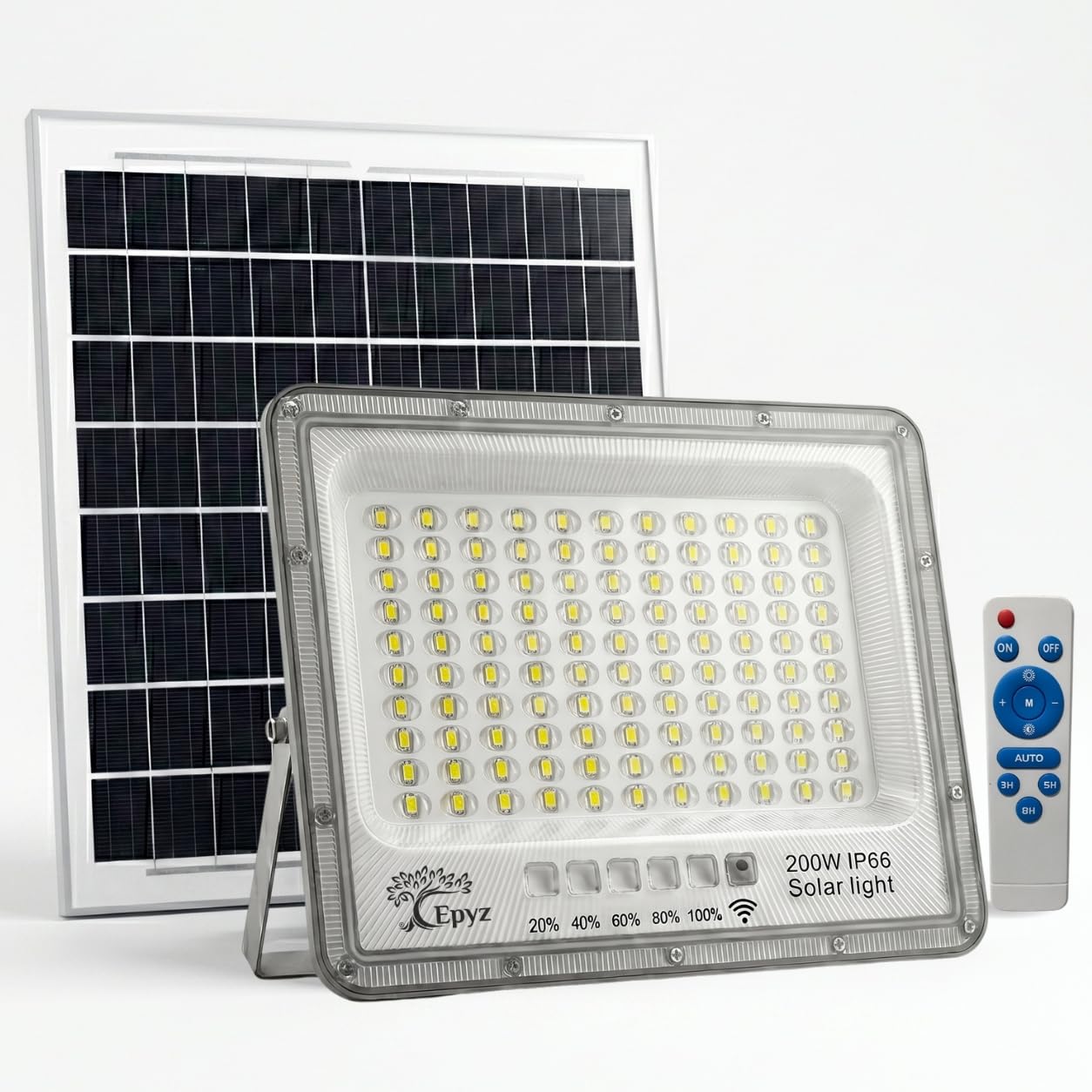 200 WATT SOLAR FLOOD LIGHT WITH ALUMINIUM BODY