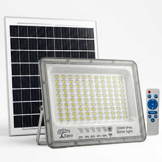 200 WATT SOLAR FLOOD LIGHT WITH ALUMINIUM BODY