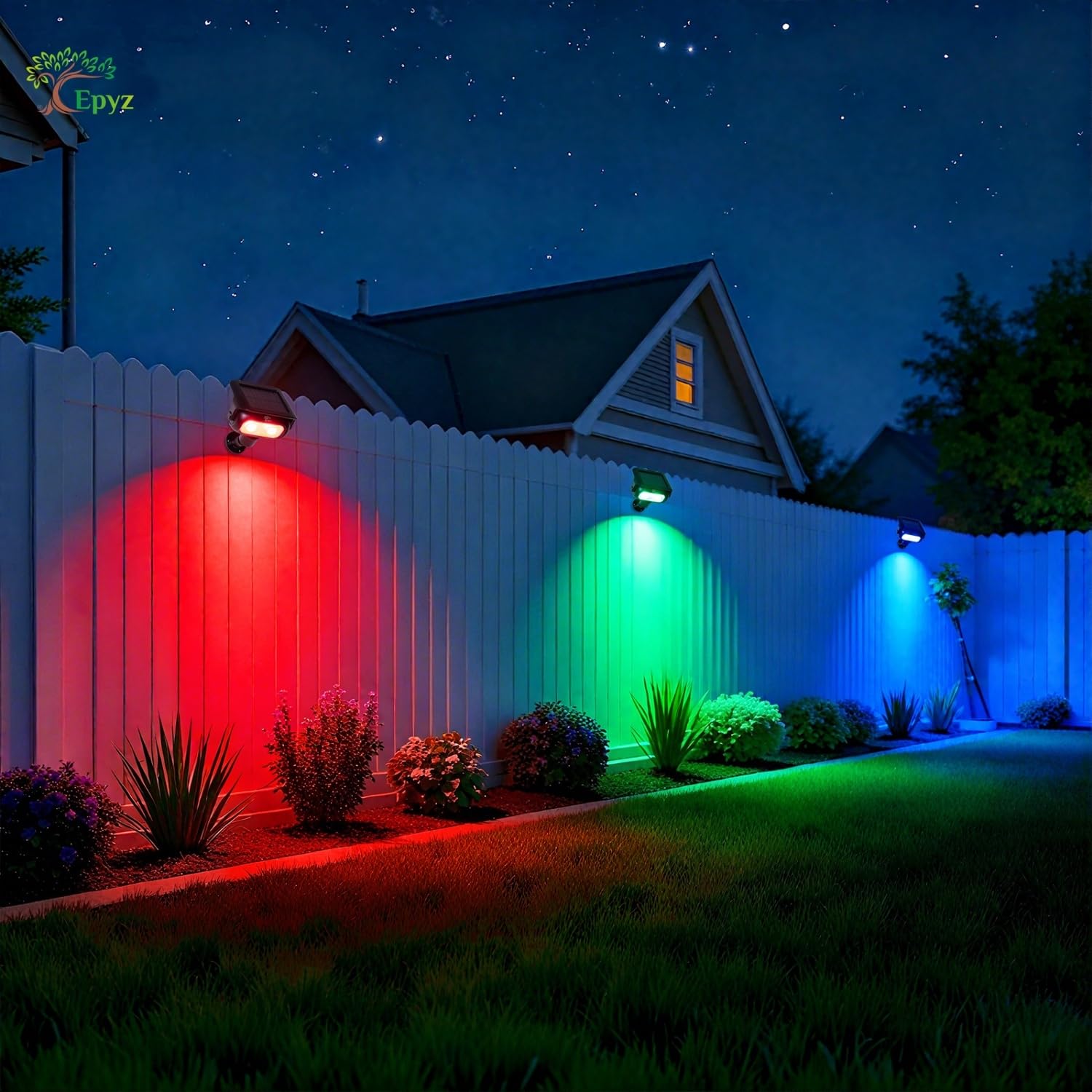 SOLAR SPOT LIGHT MULTICOLOR FOR PATHWAY & GARDEN