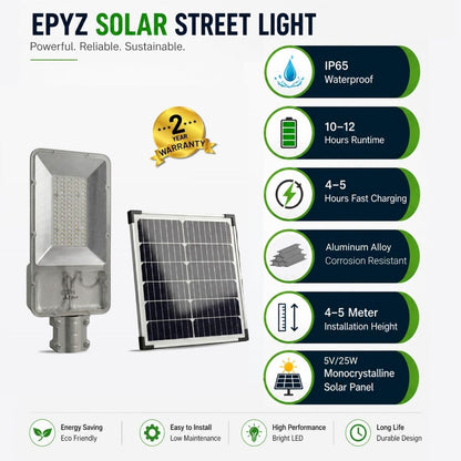 300 WATT SEMI-INTEGRATED SOLAR STREET LIGHT WITH ALUMINIUM BODY (128 LED )