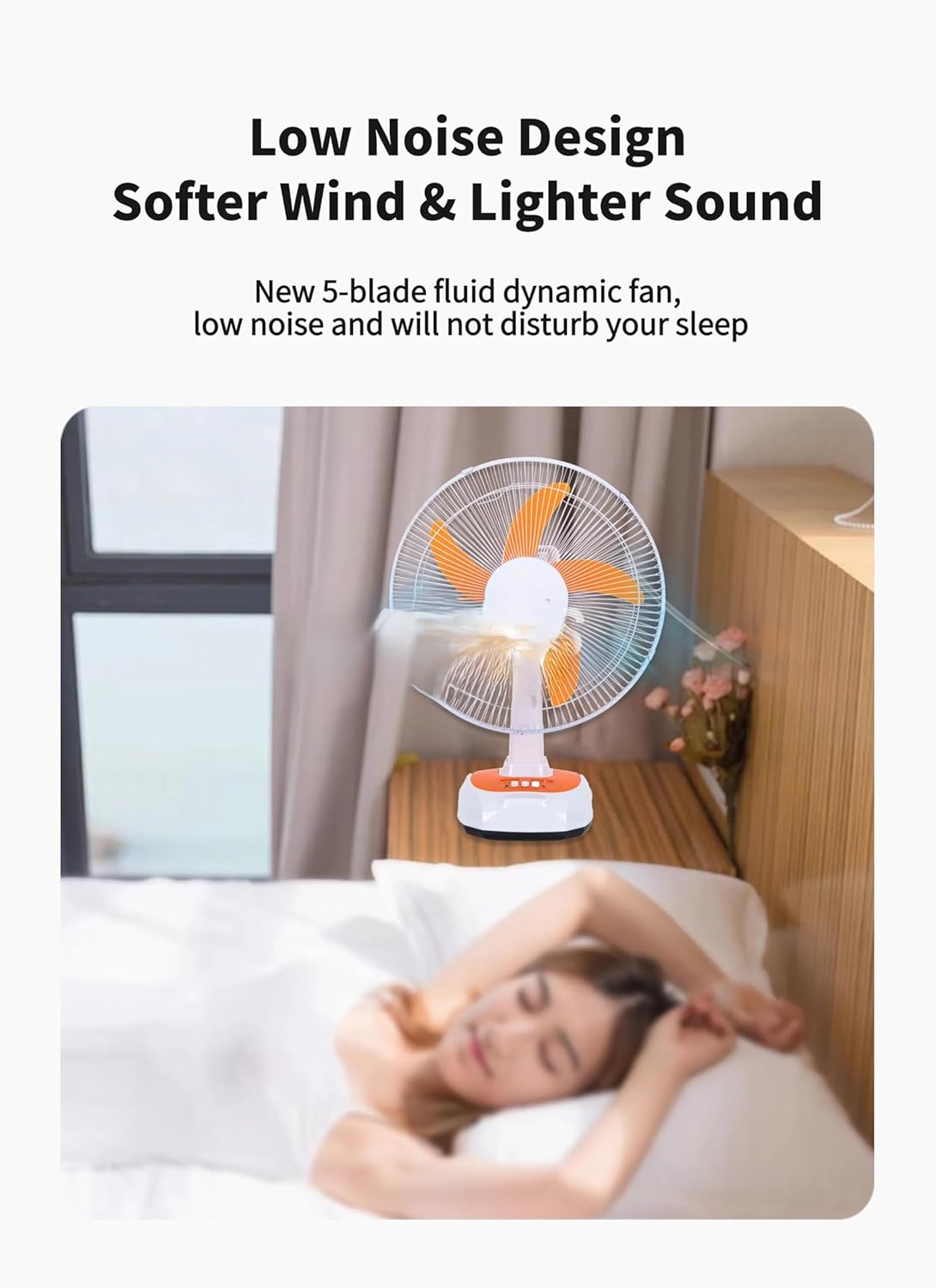 SOLAR POWERED RECHARGEABLE FAN 16 INCH ( TABLE FAN )