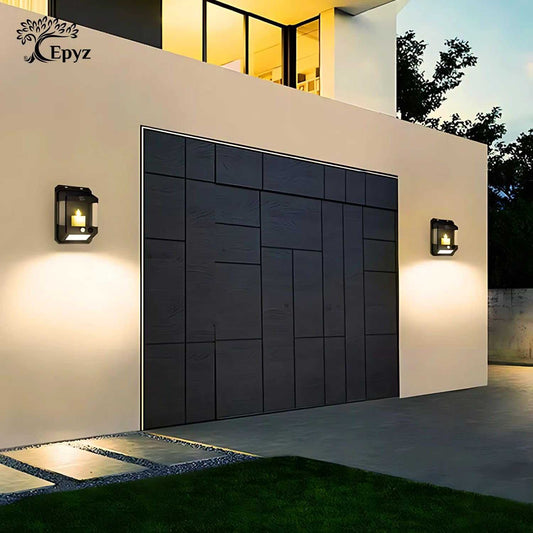 Solar Flame Wall Light with Motion Sensor (Buy 1 Get 1 Free)