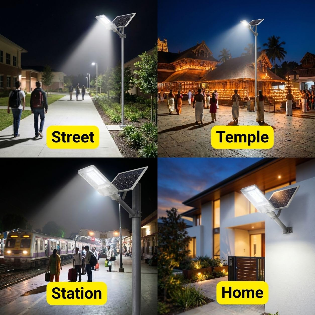 300 WATT SEMI-INTEGRATED SOLAR STREET LIGHT WITH ALUMINIUM BODY (128 LED )