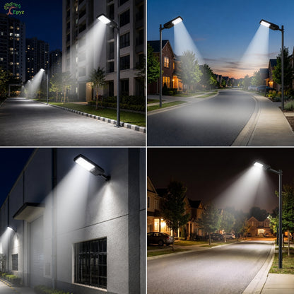 200 WATT SOLAR STREET LIGHT WITH OPTICAL LENS & (170 LED)
