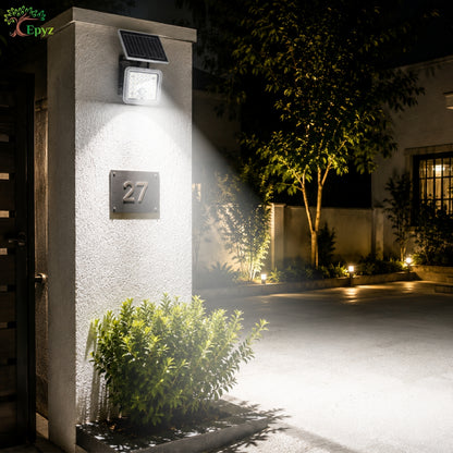 100 WATT SOLAR FLOOD LIGHT WITH MOTION SENSOR (33 LED)