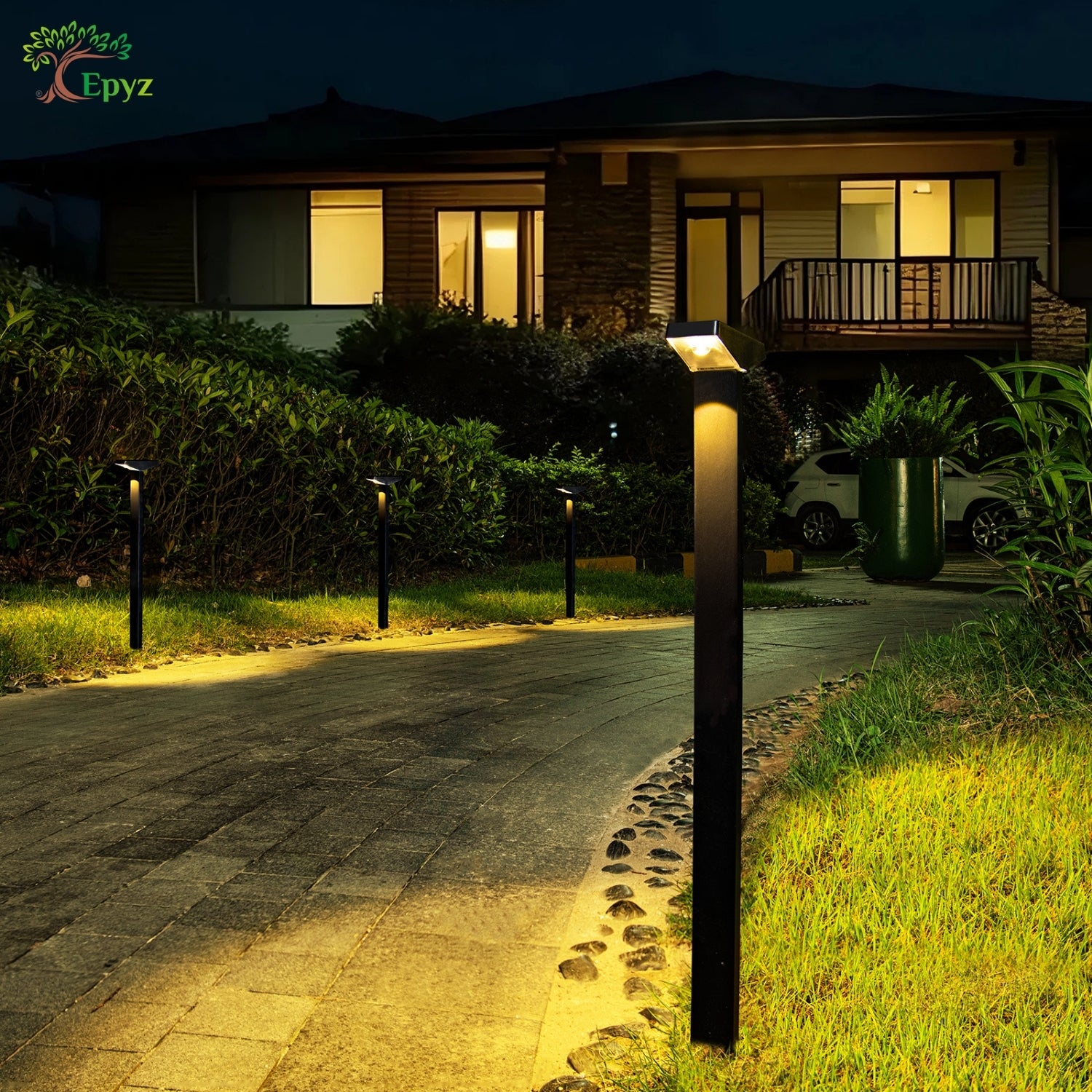 SOLAR PATHWAY LIGHT FOR OUTDOOR (WARM & WHITE COLOUR)