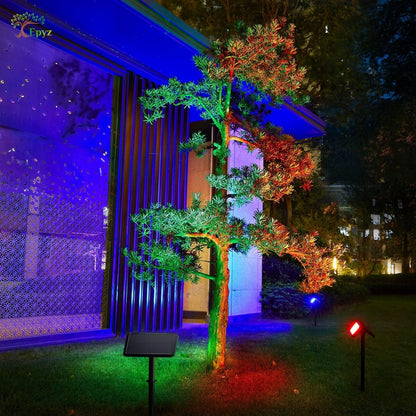 SOLAR SPOT LIGHT 30LED RGB LIGHT