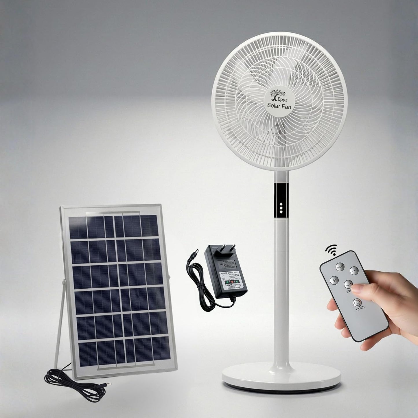 Solar portable fan