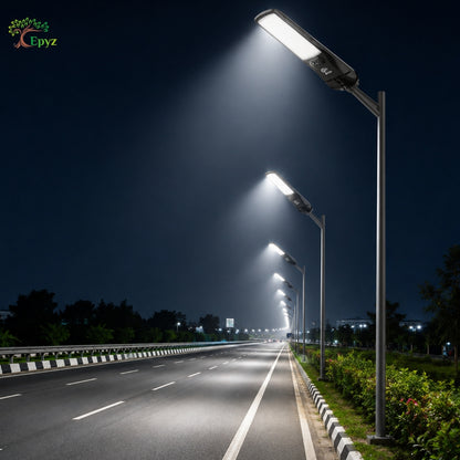 300 WATT SOLAR STREET LIGHT WITH OPTICAL LENS & (220 LED)