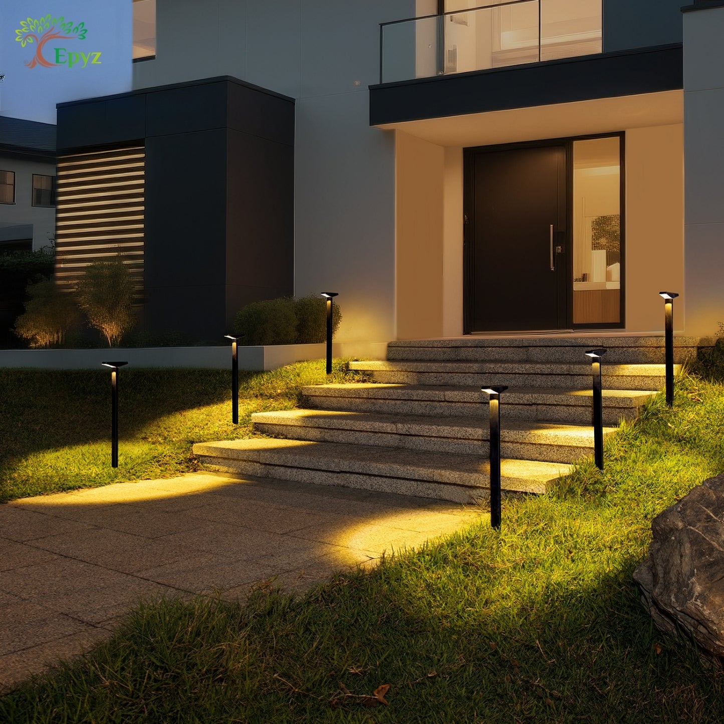 SOLAR PATHWAY LIGHT FOR OUTDOOR (WARM & WHITE COLOUR)