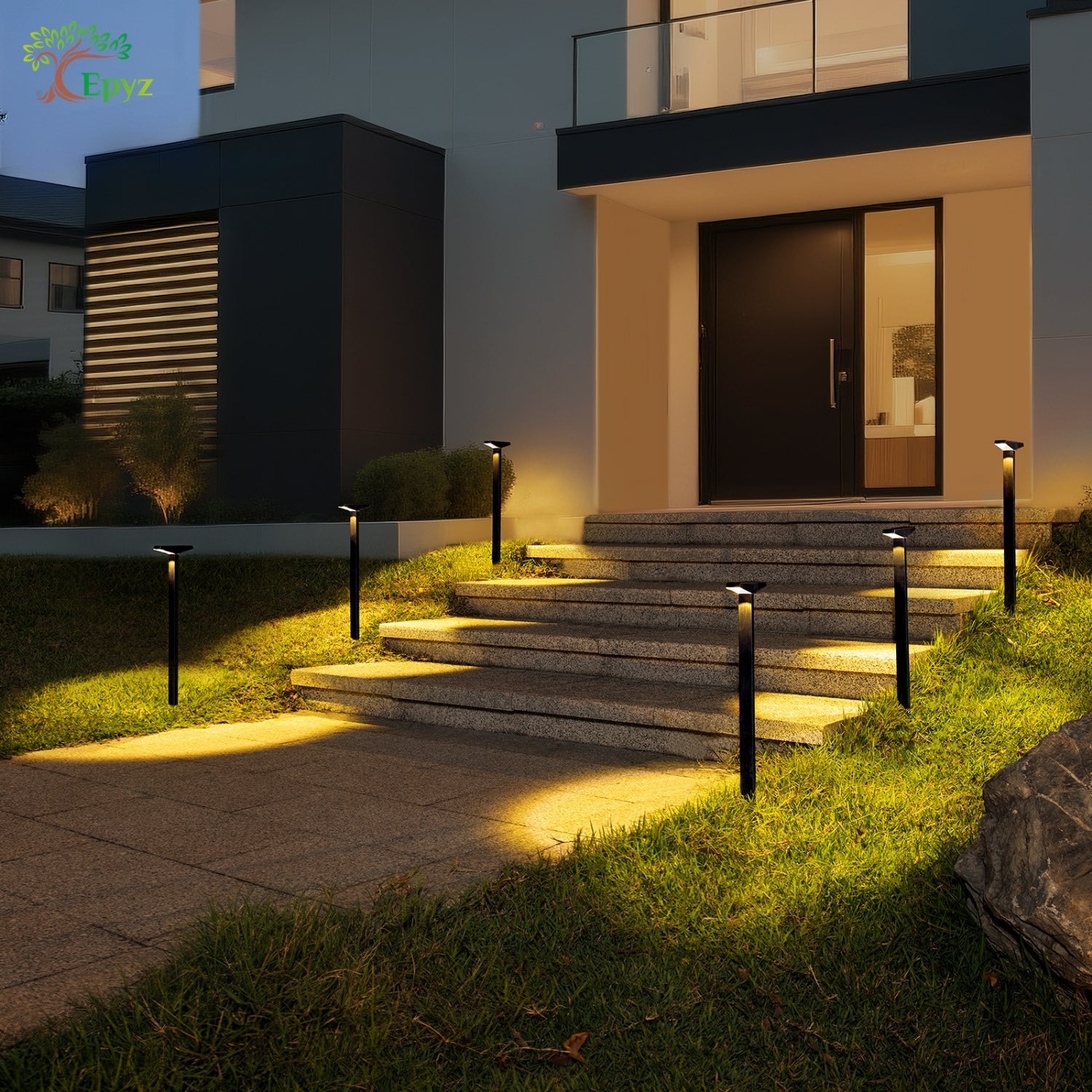 SOLAR PATHWAY LIGHT FOR OUTDOOR (WARM & WHITE COLOUR)